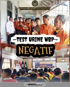 Lapas Kelas IIB TBA Laksanakan Tes Urine Acak Saat Sidang TPP
