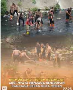 Brimob Sumut Turun ke Sungai, Aksi Nyata Menjaga Kehidupan dan Masa Depan Kota Medan