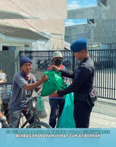 Bulan Ramadhan, Brimob Polda Sumut Hadir Berbagi Harapan Lewat Jum’at Berkah