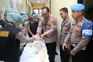 Kapolda Sumut Lakukan Tes Urine Serentak Tindaklanjuti Instruksi Kapolri dalam Rapim 2026