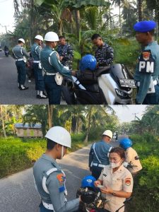 WIJNA WIRA WIDHAYAKA,Denpomal Lanal TBA Gelar Pemeriksaan Kendaraan Prajurit
