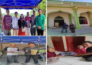 UMN Al Washliyah dalam Program Mahasiswa Berdampak Salurkan Donasi Alat Shalat Pria di Desa Lubuk Sidup