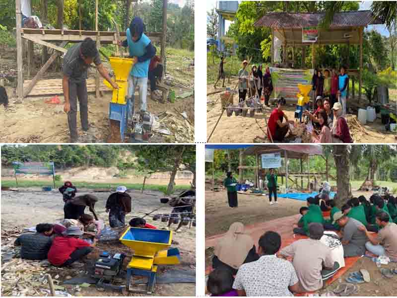 Tim Mahasiswa Berdampak UMN Al Washliyah Beri Pelatihan dan Pendampingan Pembuatan Pupuk Kompos kepada Koptan Desa Lubuk Sidup