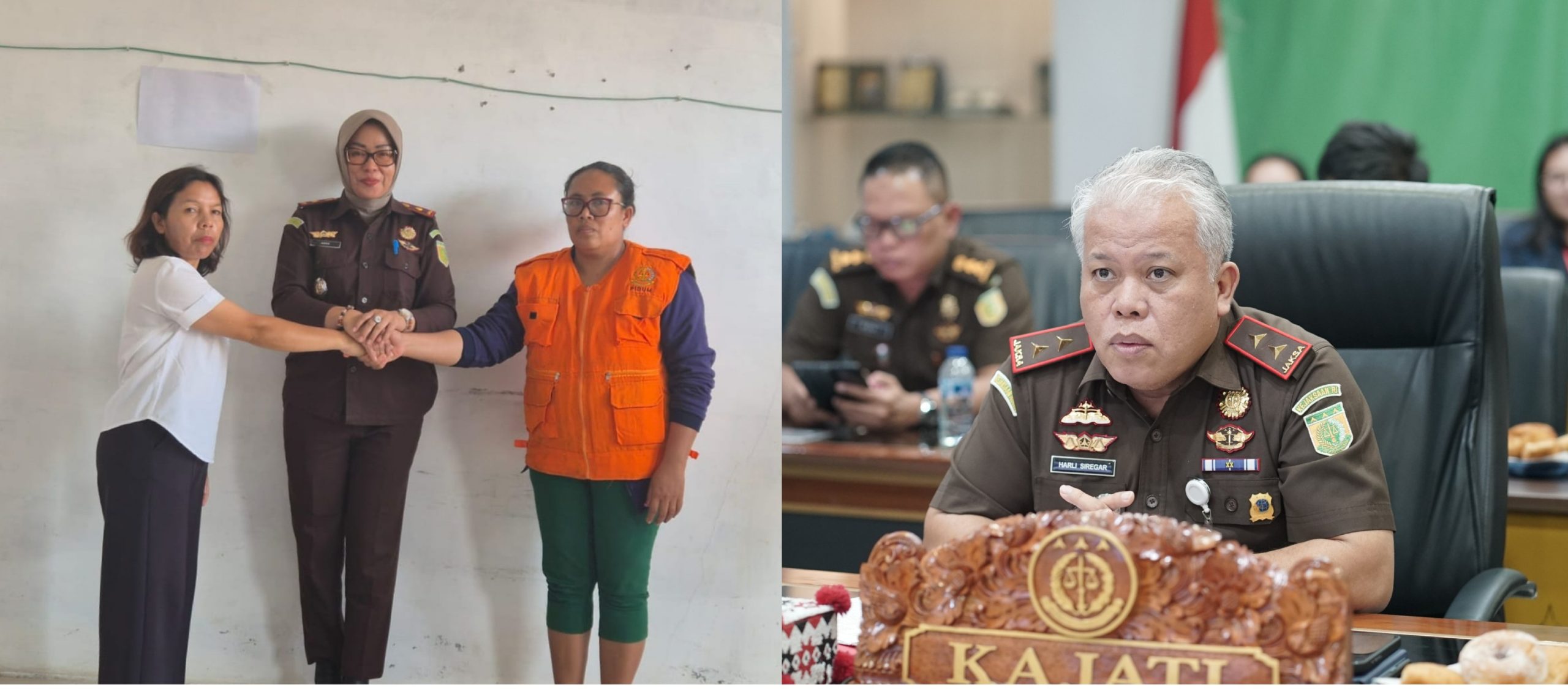Akhirnya Berdamai, Dua IRT Kabupaten Karo Perkara Penganiayaannya Dihentikan Kajati Sumut Melalui RJ