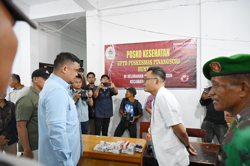 Gubsu Tinjau Pembangunan Huntap dan Sapa Warga Huntara di Tapteng