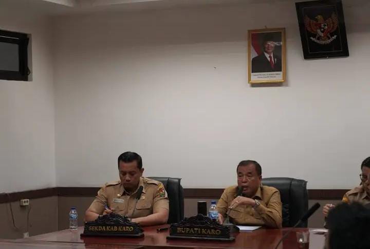 Bupati Karo Pimpin Rapat Persiapan Hari Jadi ke-80