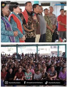 Bupati Karo Sambang Warga dan Gerakan Indonesia ASRI di Kecamatan Munte