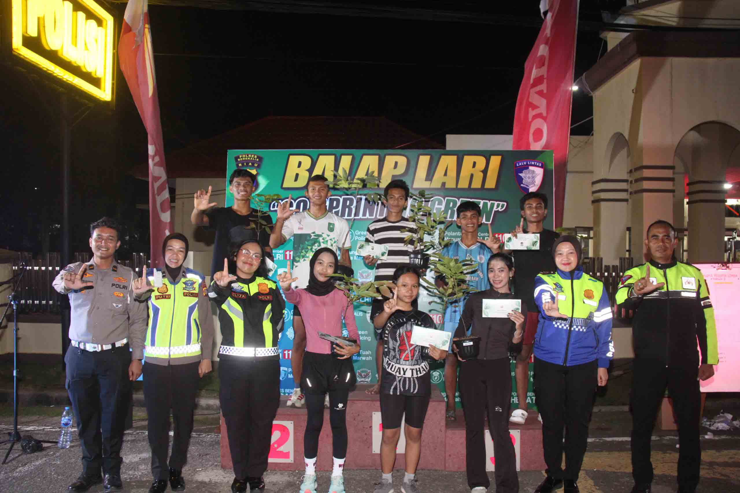 Polres Bengkalis Gelar Balap Lari Ramadhan, Cara Humanis Cegah Balap Liar