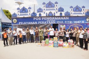 Forkopimda Toba Tinjau Pos Pengamanan Lebaran, Kapolres Imbau Pemudik Prioritaskan Keselamatan