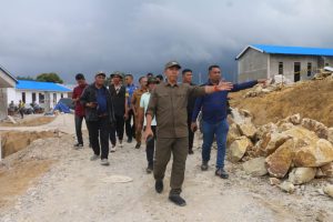 ‎Tinjau Pembangunan Huntap di Dolok Nauli, Bupati Jonius Taripar Tekankan Akurasi Data Penerima dan Sinergi Infrastruktur