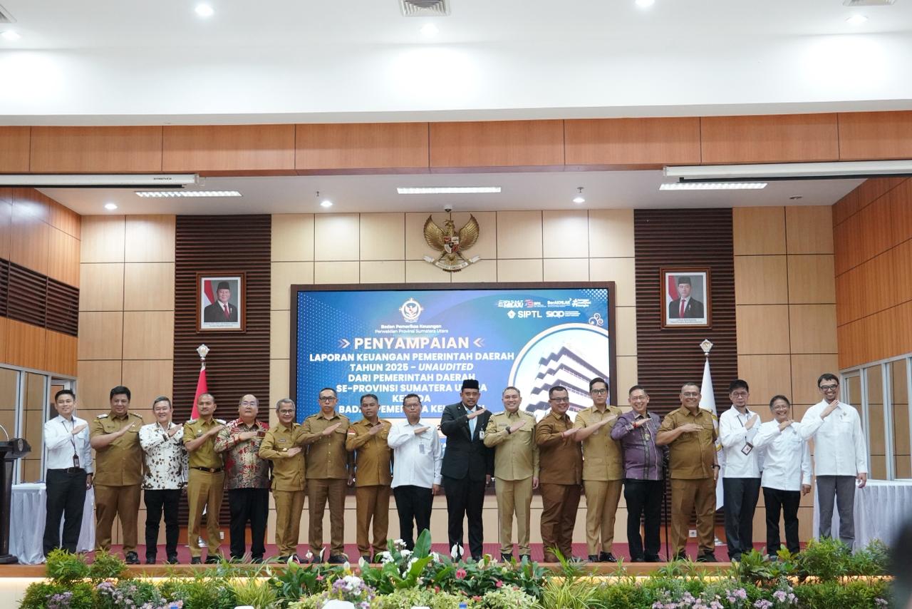 Tepati Tenggat Waktu, Pemkab Tapanuli Utara Serahkan LKPD Unaudited TA 2025 ke BPK RI Perwakilan Sumut