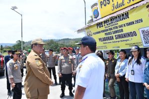Bupati-Wabup Samosir Monitoring Pos Pengamanan Lebaran 2026, 10 Pos Disiagakan