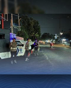 Patroli Blue Light Satuan Brimob Polda Sumut Intensif Sisir Kota Medan