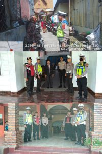 Satlantas Polres Langkat Gelar Patroli Pengamanan Ibadah Wafat Yesus Kristus