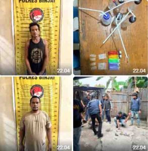 Kolaborasi Polres Binjai dengan BNNK Binjai Gerebek Sarang Narkoba, Dua Orang Diamankan