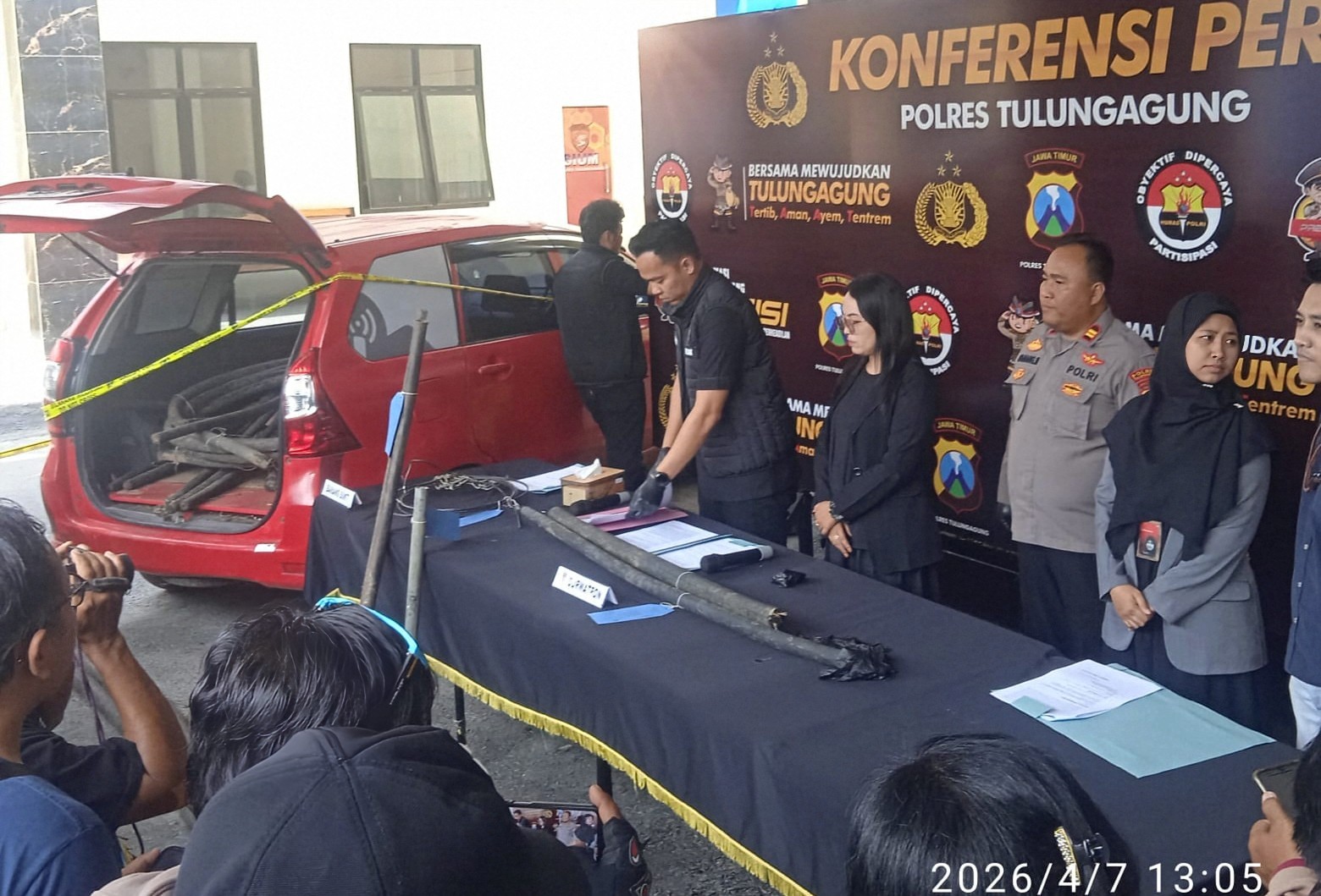 Satreskrim Polres Tulungagung Bongkar Sindikat Pencurian Kabel Tembaga, 10 Tersangka Diamankan
