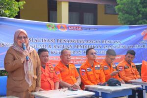 ‎Siswa SMPN 2 Medan Dapat Edukasi Hadapi Bencana ‎