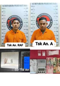 Ops Antik Toba 2026, Sat Narkoba Polres Batu Bara Ungkap Dua Kasus Sabu, Satu Pelaku Masih Pelajar