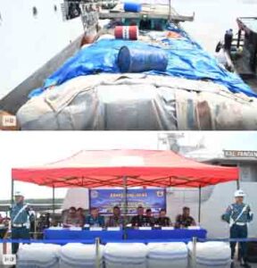 Sinergi dan Kerja Sama yang Baik, TNI AL dan Bea Cukai Gagalkan Penyelundupan di Perairan Batu Bara