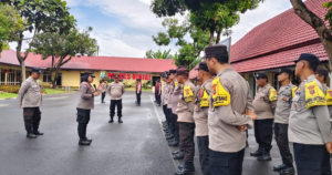 Apel Gabungan Sat Binmas Polres Binjai: Kapolres Tekankan Peran Aktif Bhabinkamtibmas Jaga Keamanan Warga