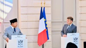 ‎Presiden Prabowo dan Presiden Macron Lakukan Pertemuan Bilateral di Istana Élysée ‎