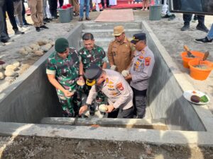 Kapolres Binjai Hadiri Peletakkan Batu Pertama Pembangunan PT.NTS di Langkat