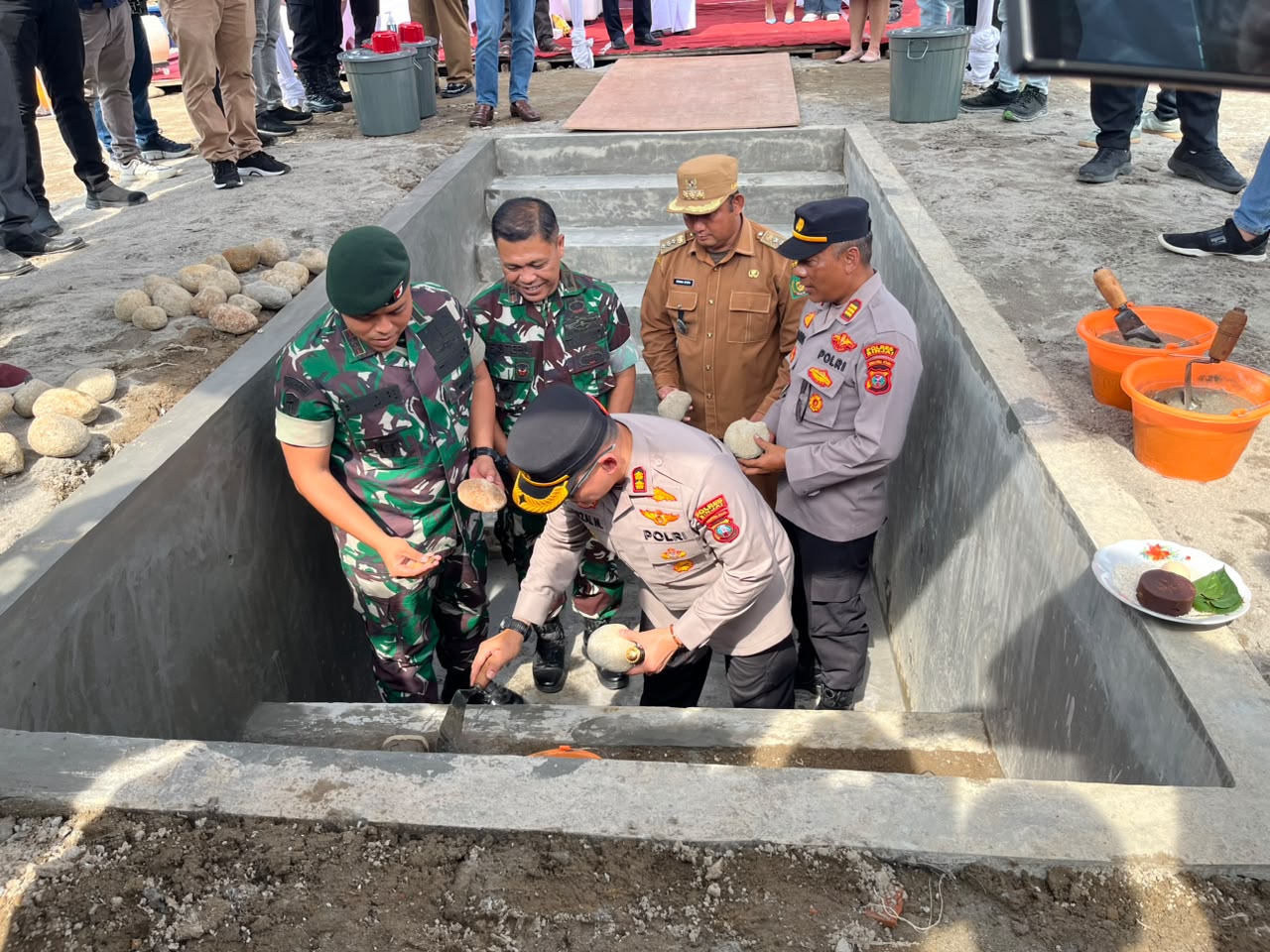 Kapolres Binjai Hadiri Peletakkan Batu Pertama Pembangunan PT.NTS di Langkat