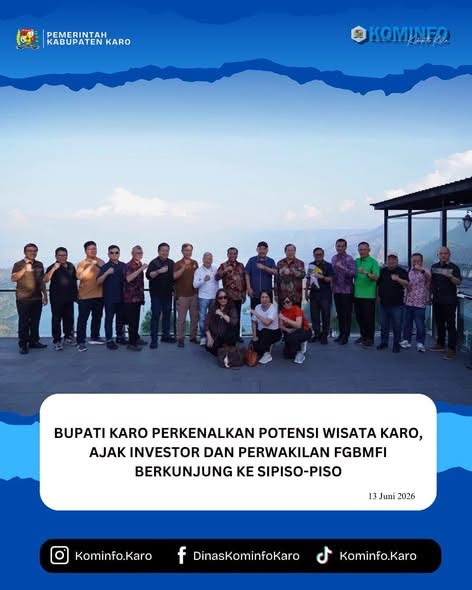 Bupati Perkenalkan Potensi Wisata Karo, Ajak Investor dan Perwakilan FGBMFI Berkunjung ke Sipiso-Piso