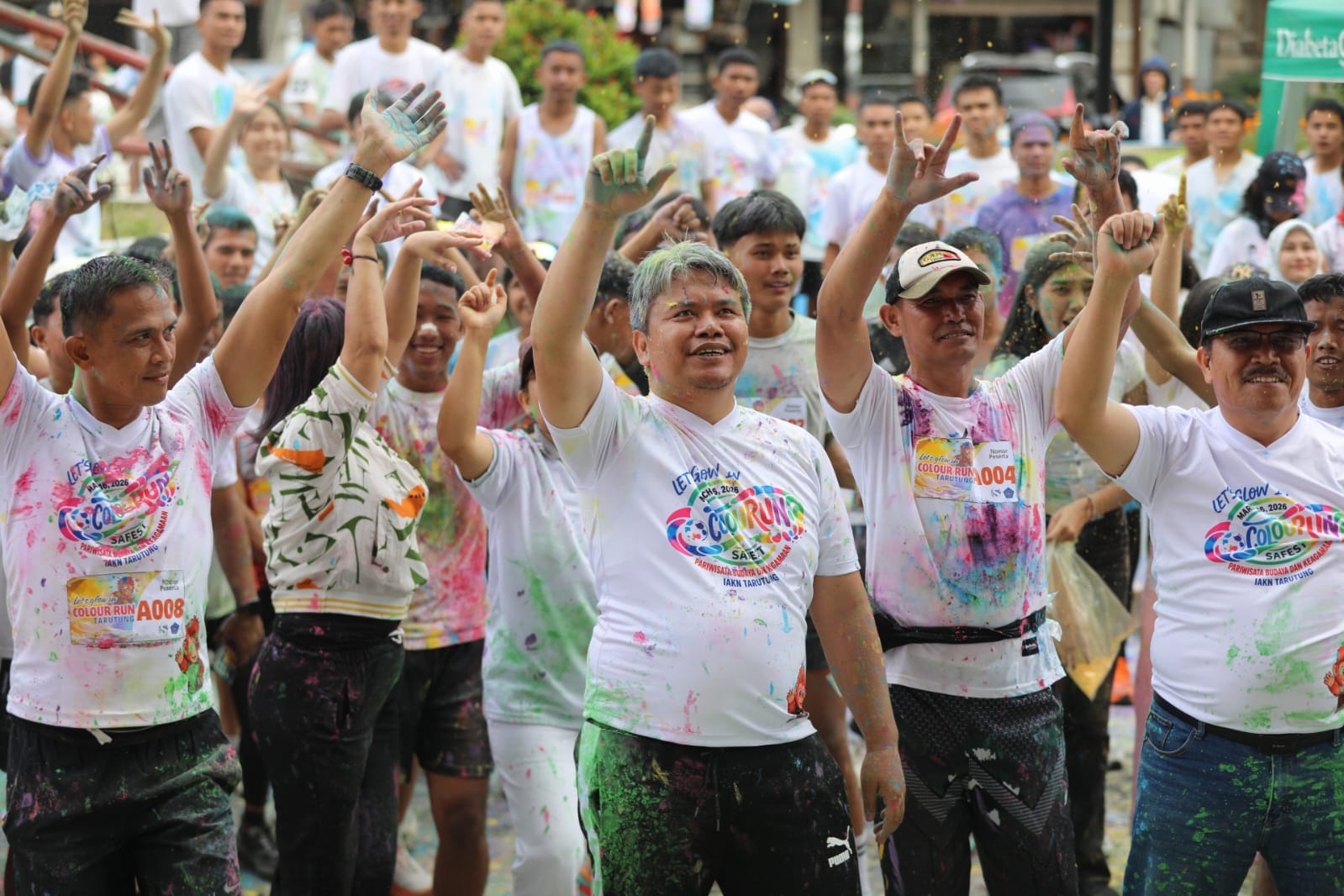 Colour Run Sukses Sedot Ratusan Peserta, Pemkab Taput Komit Dukung Event Pariwisata Berkelanjutan