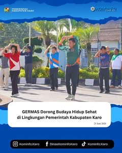 GERMAS Dorong Budaya Hidup Sehat di Lingkungan Pemkab Karo