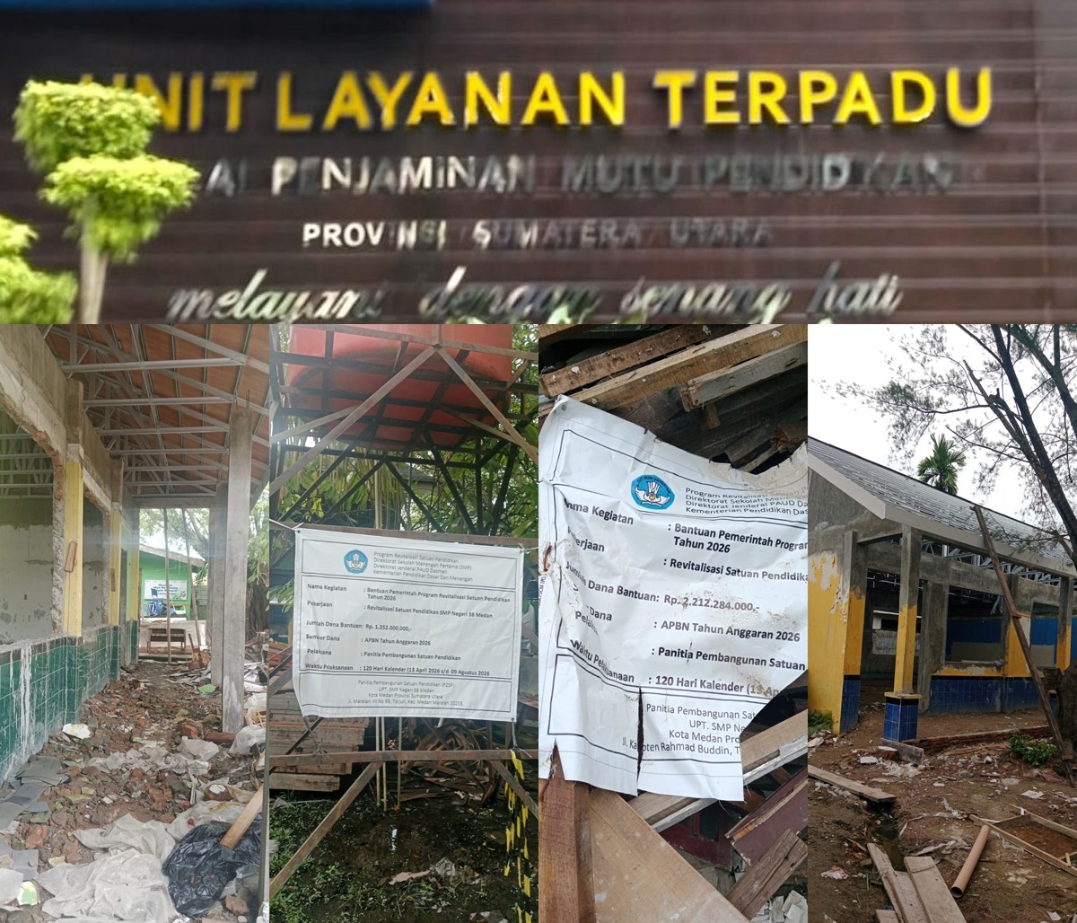 Rehab SMP Negeri di Kota Medan akan Dilaporkan ke Kejati Sumut, BPMP Sumut Tak Tahu Rincian Anggaran