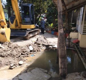 Perbaikan JDU milik Perumda Tirtanadi di Jalan Purwo Delitua Berdampak di Beberapa Wilayah