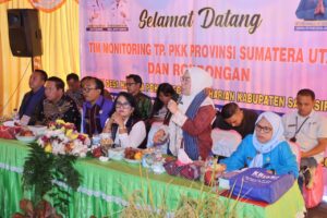 TP – PKK Sumut Monitoring Lomba UP2K di Kecamatan Harian