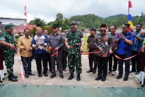 Pangdam I/Bukit Barisan dan Bupati Tapanuli Utara Resmikan Jembatan Siualuompu, Wujud Nyata Kolaborasi Pemerintah dan TNI