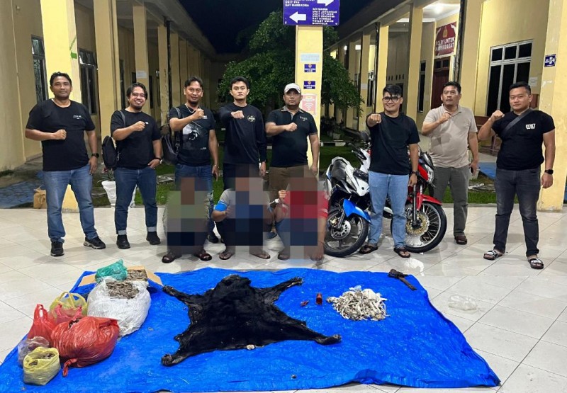 Polres Simalungun Bongkar Jaringan Perdagangan Bagian Tubuh Satwa Dilindungi