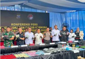 Polrestabes Medan Ungkap 997 Kasus Narkotika dan Musnahkan Narkoba Senilai Rp 300 Miliar