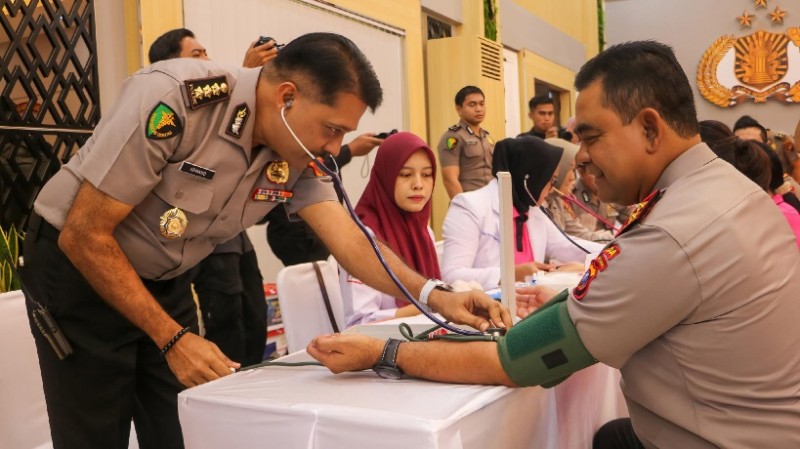 Sambut HUT Bhayangkara ke-80, Polda Sumut Gelar Bakti Kesehatan Donor Darah untuk Kemanusiaan