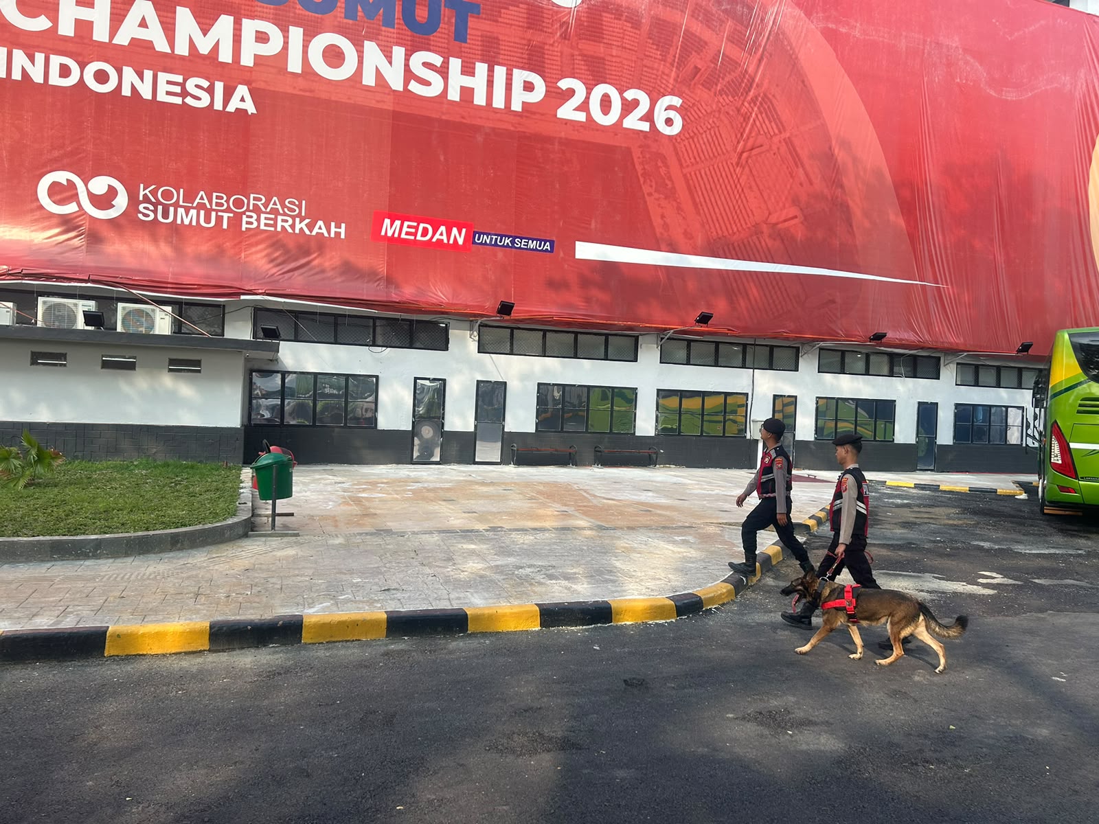 Unit K-9 Polda Sumut Turun ke Stadion Teladan, Perkuat Pengamanan Piala AFF U-19 2026