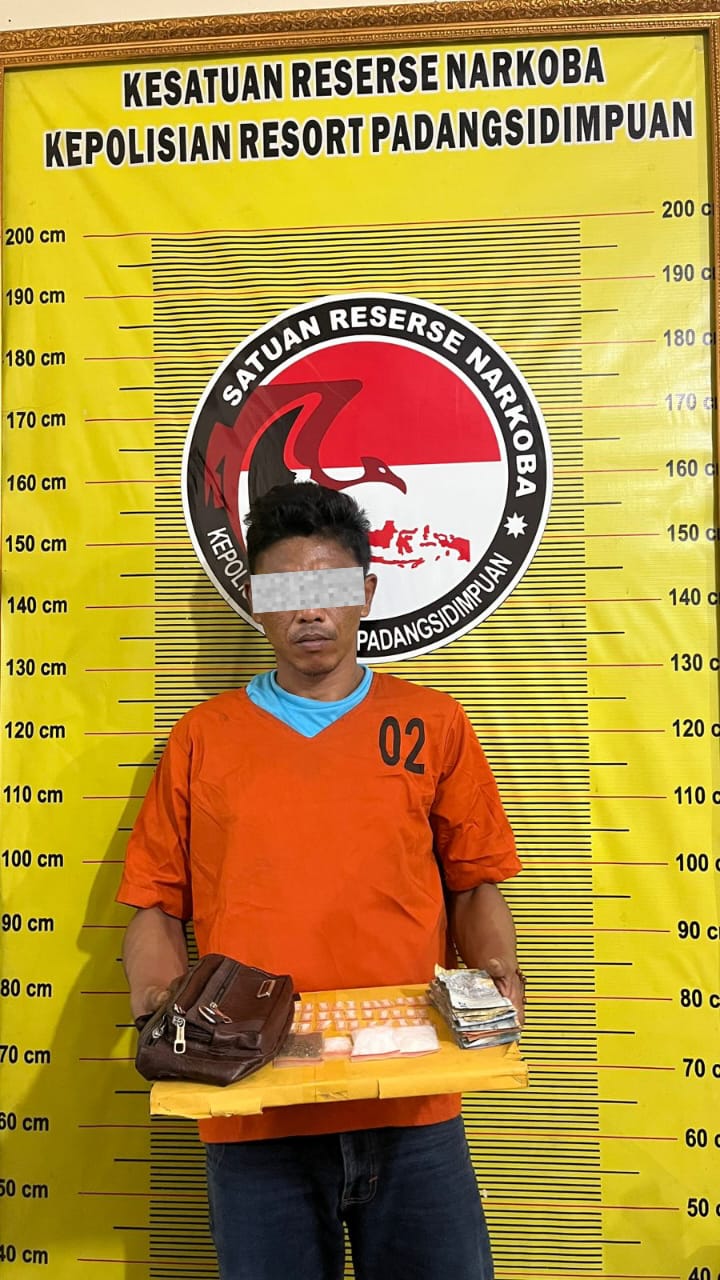 Miliki Puluhan Paket Sabu dan Ganja,Pengedar Dibekuk Polres Padangsidimpuan