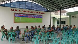 Kodim 0203/Lkt Gelar Nobar Piala Dunia 2026