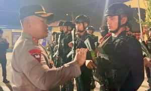 Antisipasi 3C,Kapolres Pelabuhan Belawan Pimpin Apel Patroli KRYD Skala Besar