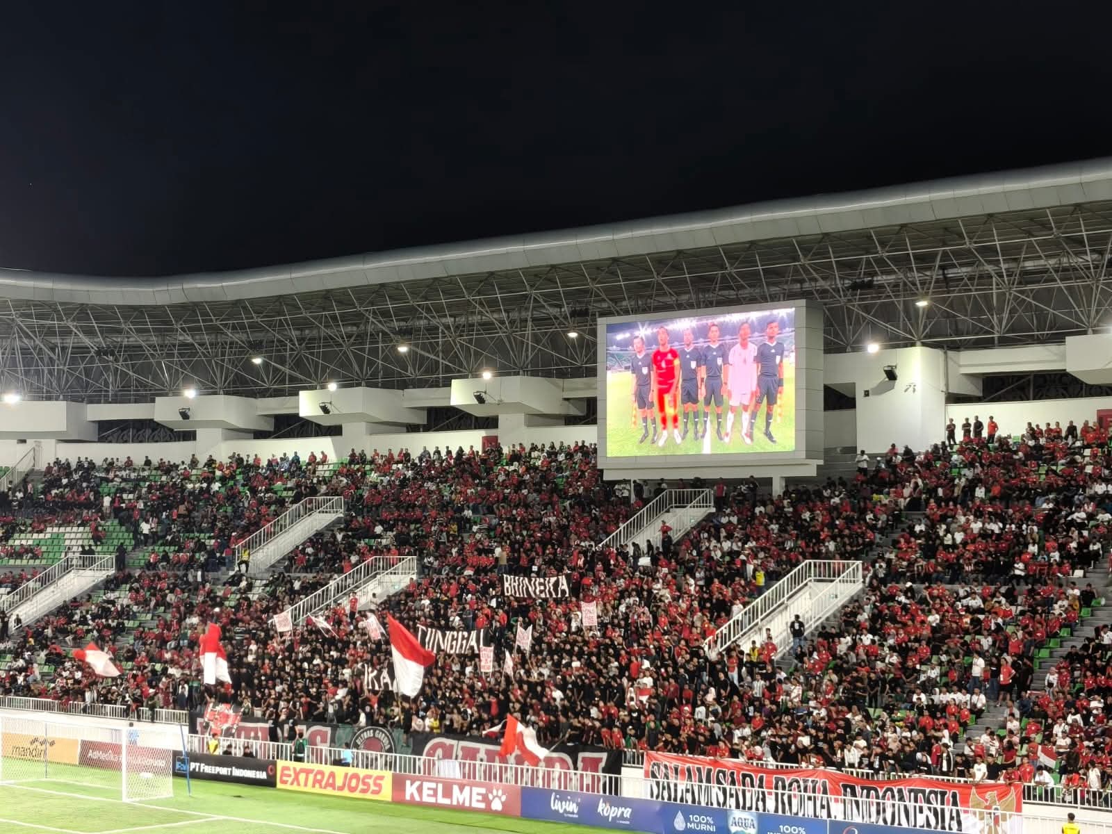 Bupati Humbahas Bersama Kepala Daerah Saksikan Kemenangan Timnas Indonesia 3-0 atas Myanmar