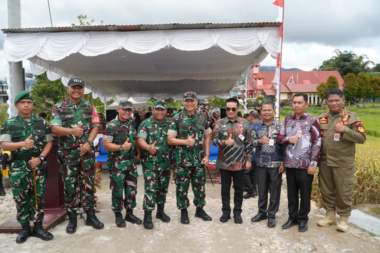 Bupati Humbahas Sambut Kunjungan Kerja Pangdam I/Bukit Barisan Mayjen TNI Hendy Antariksa