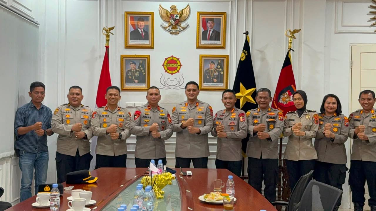 Jalin Silaturrahmi, Kapolres Binjai bersama Danpas Brimob I Perkuat Koordinasi Keamanan dan Ketertiban