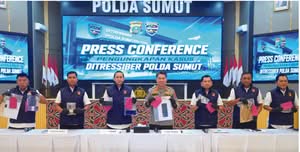 Sindikat Penipuan Online Berkedok Lelang Mobil Diungkap Ditressiber Polda Sumut,Empat Pelaku Ditangkap