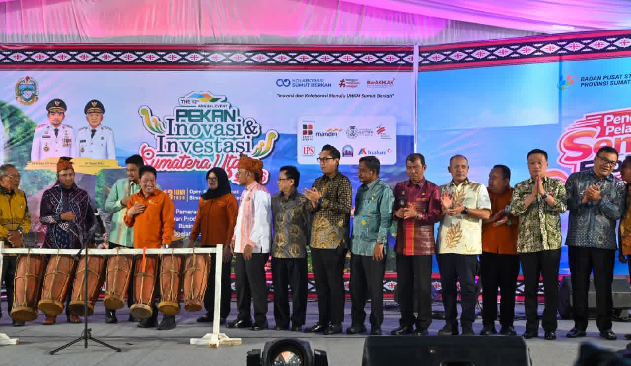 Gubsu Buka PIISU dan Pencanangan SE2026 di Parapat, Bupati Humbahas Siap Sukseskan Sensus Ekonomi