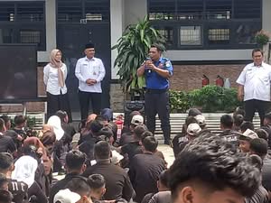 BNNP Sumut Ingatkan Bahaya Vape, Damkar Bekali Siswa SMKN 2 Medan Penanggulangan Kebakaran
