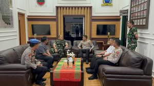 Perkokoh Sinergitas TNI-Polri, Kapolres Binjai Silaturahmi ke Makodim 0203/Langkat