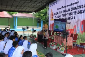 BNNP Sumut Beri Penyuluhan Bahaya Narkoba pada Siswa Baru SMAN 14 Medan