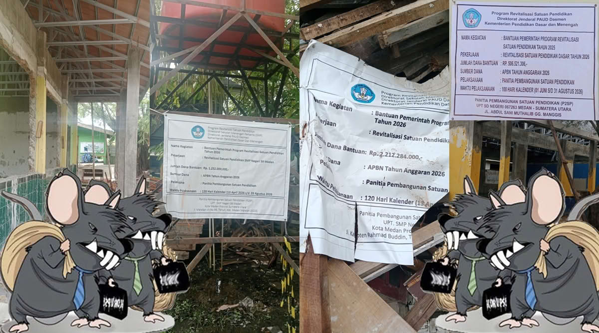 Terkait Dana Revitalisasi Sekolah di Sumut, LSM BKN Tuding Kepsek Gunakan Pihak Ketiga Dalam Pembangunan, Akan Dilaporkan Ke APH